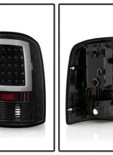Xtune LED Tail Lights With Black Lens GMC Sierra 2007-2014                                     - ALT-ON-GS07-G2-LED-BK - Image 2