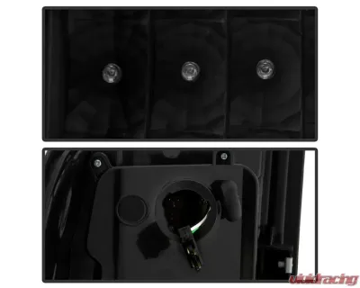 Xtune LED Tail Lights With Black Lens GMC Sierra 2007-2014 - ALT-ON-GS07-G2-LED-BK