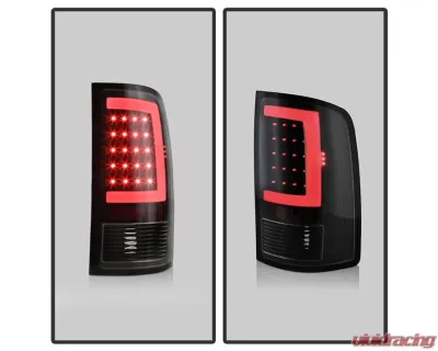 Xtune LED Tail Lights With Black Lens GMC Sierra 2007-2014 - ALT-ON-GS07-G2-LED-BK