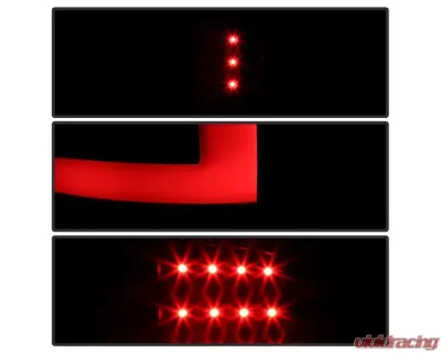 Xtune LED Tail Lights With Black Lens GMC Sierra 2007-2014 - ALT-ON-GS07-G2-LED-BK