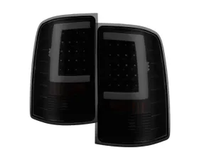 Xtune LED Tail Lights With Black Smoke Lens GMC Sierra 2007-2014