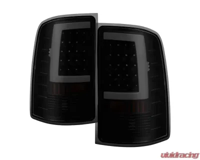 Xtune LED Tail Lights With Black Smoke Lens GMC Sierra 2007-2014 - ALT-ON-GS07-G2-LED-BSM
