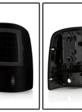 Xtune LED Tail Lights With Black Smoke Lens GMC Sierra 2007-2014                                     - ALT-ON-GS07-G2-LED-BSM - Image 2