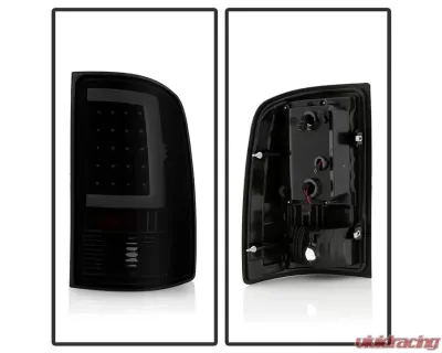 Xtune LED Tail Lights With Black Smoke Lens GMC Sierra 2007-2014 - ALT-ON-GS07-G2-LED-BSM