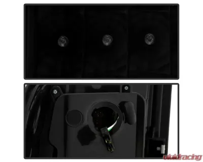 Xtune LED Tail Lights With Black Smoke Lens GMC Sierra 2007-2014 - ALT-ON-GS07-G2-LED-BSM