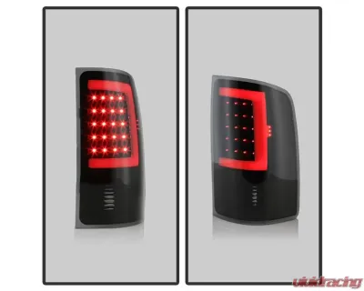 Xtune LED Tail Lights With Black Smoke Lens GMC Sierra 2007-2014 - ALT-ON-GS07-G2-LED-BSM