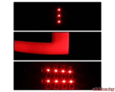 Xtune LED Tail Lights With Black Smoke Lens GMC Sierra 2007-2014 - ALT-ON-GS07-G2-LED-BSM