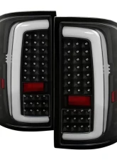 Xtune LED Tail Lights With Black Lens GMC Sierra 2014-2019                                     - ALT-ON-GS14-LBLED-BK - Image 9