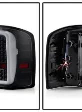 Xtune LED Tail Lights With Black Lens GMC Sierra 2014-2019                                     - ALT-ON-GS14-LBLED-BK - Image 2