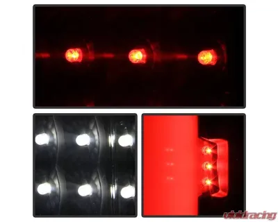 Xtune LED Tail Lights With Black Lens GMC Sierra 2014-2019 - ALT-ON-GS14-LBLED-BK