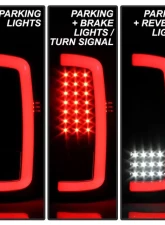 Xtune LED Tail Lights With Black Lens GMC Sierra 2014-2019                                     - ALT-ON-GS14-LBLED-BK - Image 9