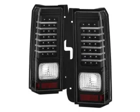 Xtune LED Tail Lights With Black Lens Hummer H3 2006-2009