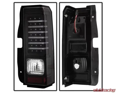 Xtune LED Tail Lights With Black Lens Hummer H3 2006-2009 - ALT-ON-HH306-LED-BK