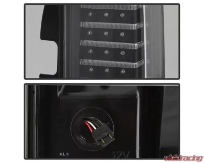 Xtune LED Tail Lights With Black Lens Hummer H3 2006-2009 - ALT-ON-HH306-LED-BK
