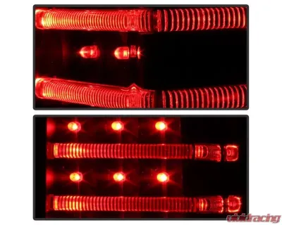 Xtune LED Tail Lights With Black Lens Hummer H3 2006-2009 - ALT-ON-HH306-LED-BK