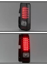 Xtune LED Tail Lights With Black Lens Hummer H3 2006-2009                                     - ALT-ON-HH306-LED-BK - Image 9