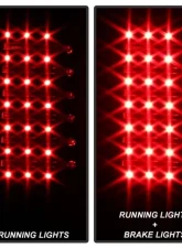 Xtune LED Tail Lights With Black Lens Hummer H3 2006-2009                                     - ALT-ON-HH306-LED-BK - Image 10
