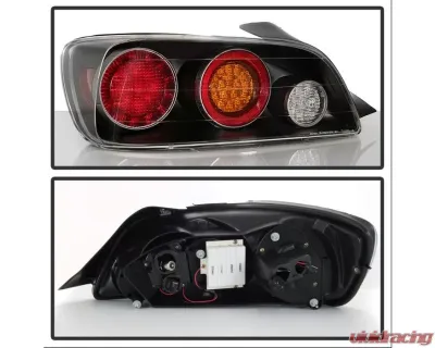 Xtune LED Tail Lights With Black Lens Honda S2000 2000-2003 - ALT-ON-HS2K00-LED-BK