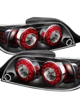 Xtune LED Tail Lights With Black Lens Mazda RX-8 2004-2008                                     - ALT-ON-MRX804-LED-BK - Image 4