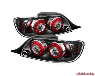Xtune LED Tail Lights With Black Lens Mazda RX-8 2004-2008 - ALT-ON-MRX804-LED-BK