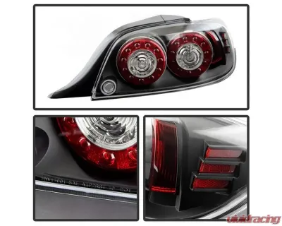 Xtune LED Tail Lights With Black Lens Mazda RX-8 2004-2008 - ALT-ON-MRX804-LED-BK