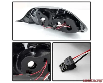 Xtune LED Tail Lights With Black Lens Mazda RX-8 2004-2008 - ALT-ON-MRX804-LED-BK