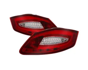 Xtune LED Tail Lights With Red Clear Lens Porsche 987 Boxster | Cayman 2005-2008