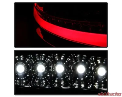 Xtune LED Tail Lights With Red Clear Lens Porsche 987 Boxster | Cayman 2005-2008 - ALT-ON-P98705-LED-RC