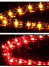 Xtune LED Tail Lights With Red Clear Lens Porsche 987 Boxster | Cayman 2005-2008                                     - ALT-ON-P98705-LED-RC - Image 8