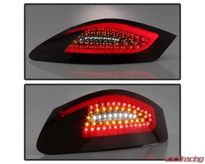 Xtune LED Tail Lights With Red Smoke Lens Porsche 987 Boxster | Cayman 2005-2008 - ALT-ON-P98705-LED-RS