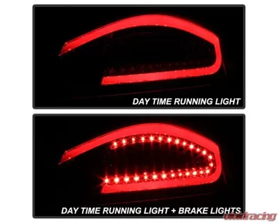 Xtune LED Tail Lights With Red Smoke Lens Porsche 987 Boxster | Cayman 2005-2008 - ALT-ON-P98705-LED-RS