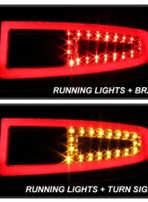 Xtune Light Bar Style LED Tail Lights With Red Clear Lens Porsche 997 2005-2008                                     - ALT-ON-P99705V2-LBLED-RC - Image 11