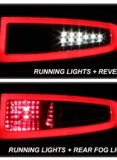 Xtune Light Bar Style LED Tail Lights With Red Clear Lens Porsche 997 2005-2008                                     - ALT-ON-P99705V2-LBLED-RC - Image 12