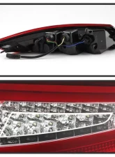 Xtune Light Bar Style LED Tail Lights With Red Clear Lens Porsche 997 2005-2008                                     - ALT-ON-P99705V2-LBLED-RC - Image 3