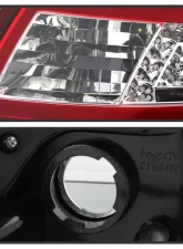 Xtune Light Bar Style LED Tail Lights With Red Clear Lens Porsche 997 2005-2008                                     - ALT-ON-P99705V2-LBLED-RC - Image 4