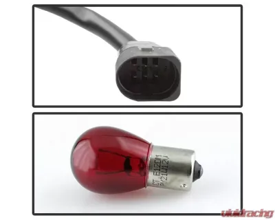 Xtune Light Bar Style LED Tail Lights With Red Clear Lens Porsche 997 2005-2008 - ALT-ON-P99705V2-LBLED-RC