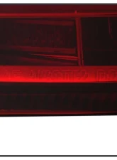 Xtune Light Bar Style LED Tail Lights With Red Clear Lens Porsche 997 2005-2008                                     - ALT-ON-P99705V2-LBLED-RC - Image 6