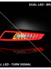 Xtune Light Bar Style LED Tail Lights With Red Clear Lens Porsche 997 2005-2008                                     - ALT-ON-P99705V2-LBLED-RC - Image 7