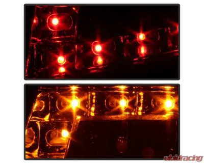 Xtune Light Bar Style LED Tail Lights With Red Clear Lens Porsche 997 2005-2008 - ALT-ON-P99705V2-LBLED-RC