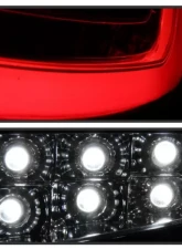 Xtune Light Bar Style LED Tail Lights With Red Clear Lens Porsche 997 2005-2008                                     - ALT-ON-P99705V2-LBLED-RC - Image 9
