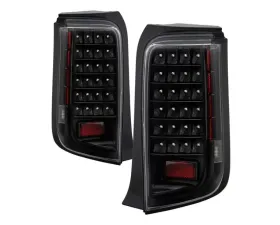 Xtune LED Tail Lights With Black Lens Scion XB 2008-2010