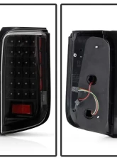 Xtune LED Tail Lights With Black Lens Scion XB 2008-2010                                     - ALT-ON-TSXB08-LED-BK - Image 2
