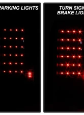Xtune LED Tail Lights With Black Lens Scion XB 2008-2010                                     - ALT-ON-TSXB08-LED-BK - Image 8
