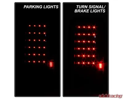 Xtune LED Tail Lights With Black Lens Scion XB 2008-2010 - ALT-ON-TSXB08-LED-BK
