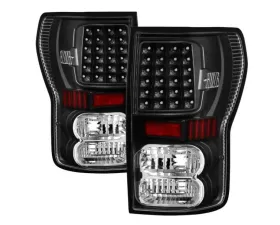 Xtune LED Tail Lights With Black Lens Toyota Tundra 2007-2013