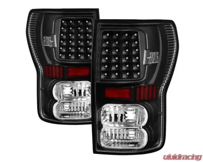 Xtune LED Tail Lights With Black Lens Toyota Tundra 2007-2013 - ALT-ON-TTU07-LED-BK