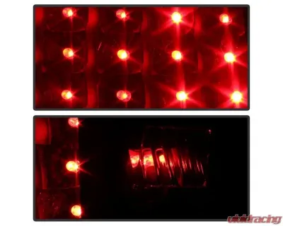 Xtune LED Tail Lights With Black Lens Toyota Tundra 2007-2013 - ALT-ON-TTU07-LED-BK