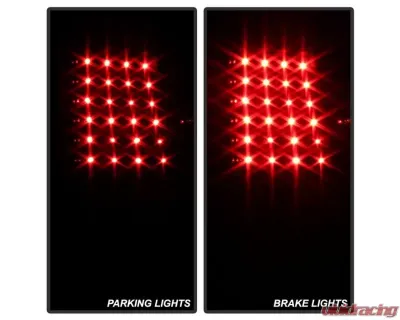 Xtune LED Tail Lights With Black Lens Toyota Tundra 2007-2013 - ALT-ON-TTU07-LED-BK