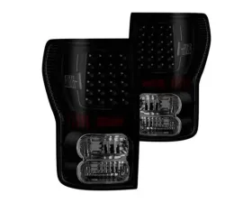 Xtune LED Tail Lights With Black Smoke Lens Toyota Tundra 2007-2013