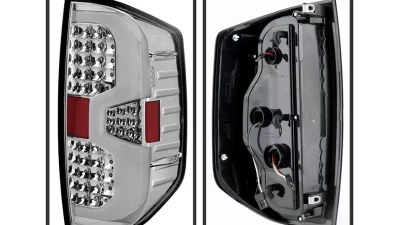 Xtune Light Bar Style LED Tail Lights With Chrome Lens Toyota Tundra 2014-2021                                     - ALT-ON-TTU14-LBLED-C - Image 2